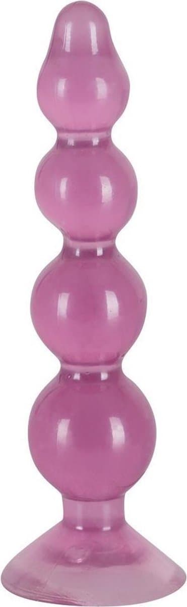 You2Toys – Kunststof Anal Beads met 4 Verdikte Kralen voor Anaal Plezier met Zuignap - Paars — afbeelding 1