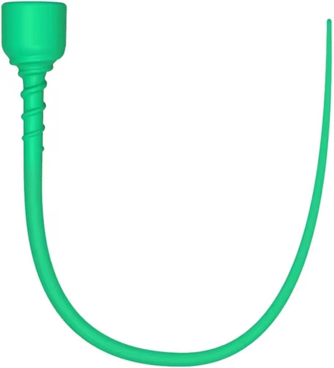 Flexibele Groene Penis Plug - Siliconen Urethrale Dilator met Zuignap - 42 cm - Penisplug — afbeelding 1