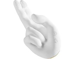 G spot Vinger Vibrator met Licht 10 Standen USB Oplaadbaar Waterdicht Clitoris Stimulator Compact Stil Massage Apparaat