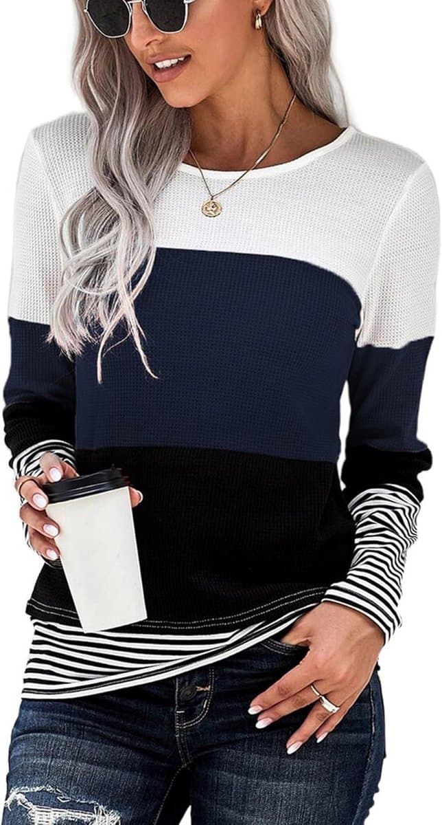 Effen T-shirt Dames Korte Mouwen Ronde Hals Zomer Top — afbeelding 1