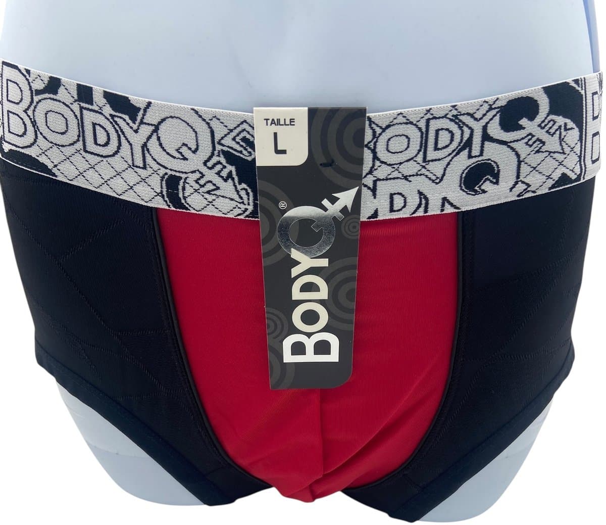 BodyQ Sexy Heren Boxershort – Zwart/Rood – Erotische Herenlingerie – Maat L — afbeelding 1