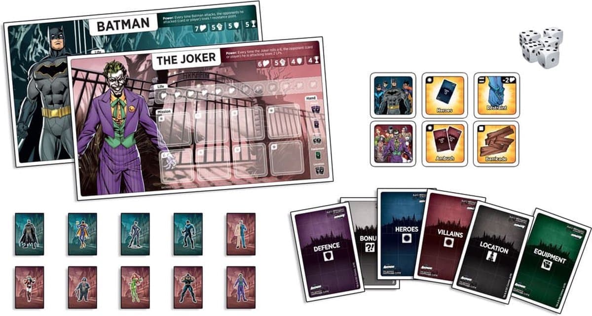 Topi Games DC Comics Board Game Batman The Savior of Gotham City *English Version* and accessories — afbeelding 1