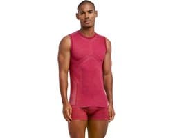 Heren Top van onderlaag Wool-Tech Light M S/l Sh wol functioneel materiaal sneldrogend 1 stuk, Rood Ruby 8830, XXL