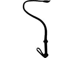 ZADO – 69 cm Lederen ‘Riding Crop’ Zweep met Luxe Uitstraling voor BDSM Training – Zwart