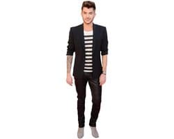 Stripped T-Shirt Mini Uitsnede - Levensgroot Popster Silhouet