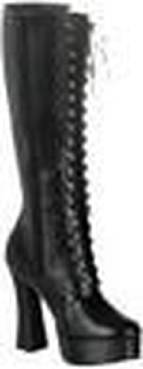 Pleaser - ELECTRA-2020 Kniehoge laarzen - US 12 - 42 Shoes - Zwart — afbeelding 1