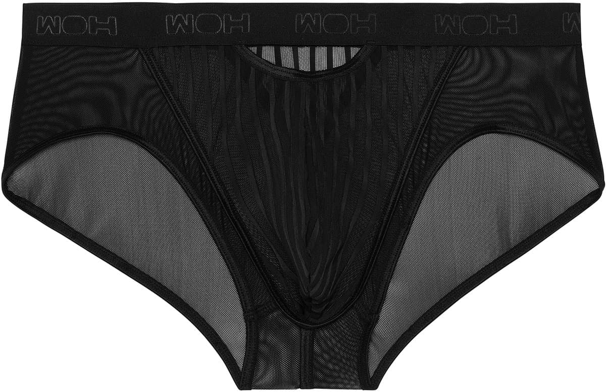 WOH microfiber herenslip personal allure mesh zwart — afbeelding 1