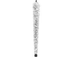 Saxofoon Reiniger - Sax Doek - Saxofoon Onderhoud - Rubberen Tip - 53 cm - Zwart Wit