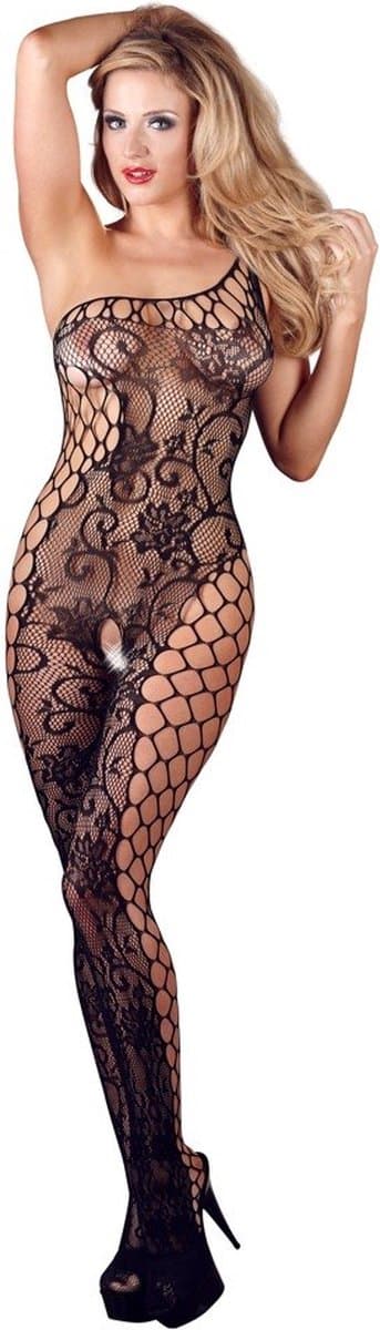 Sexy Lingerie - Catsuit met Open Kruis - Erotische Catsuit - Bodystocking - S/L — afbeelding 1