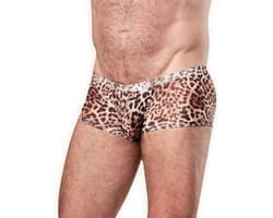 Amorable - Transparante Luipaard Heren Short - Panterprint M/L