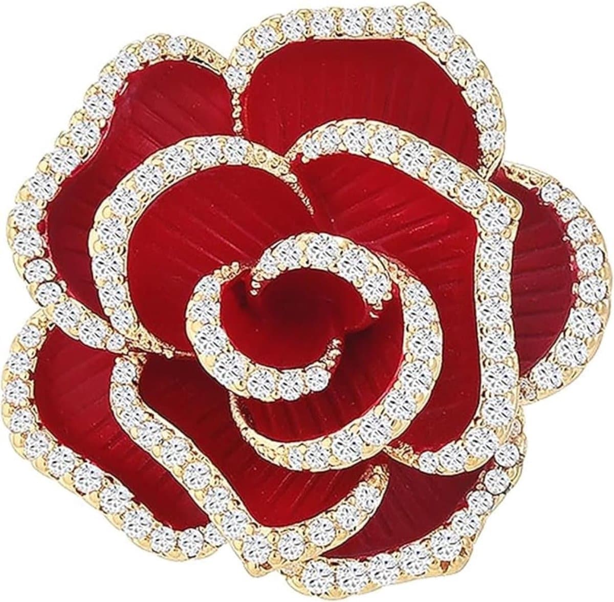 Vintage Elegant Uniek, Bloem Band Kruk, Mode Strass Krug, Pin Kleding, Accessoires Sieraden Geschenken — afbeelding 1