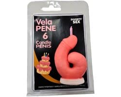 Penis Kaars Nummer 6 Roze