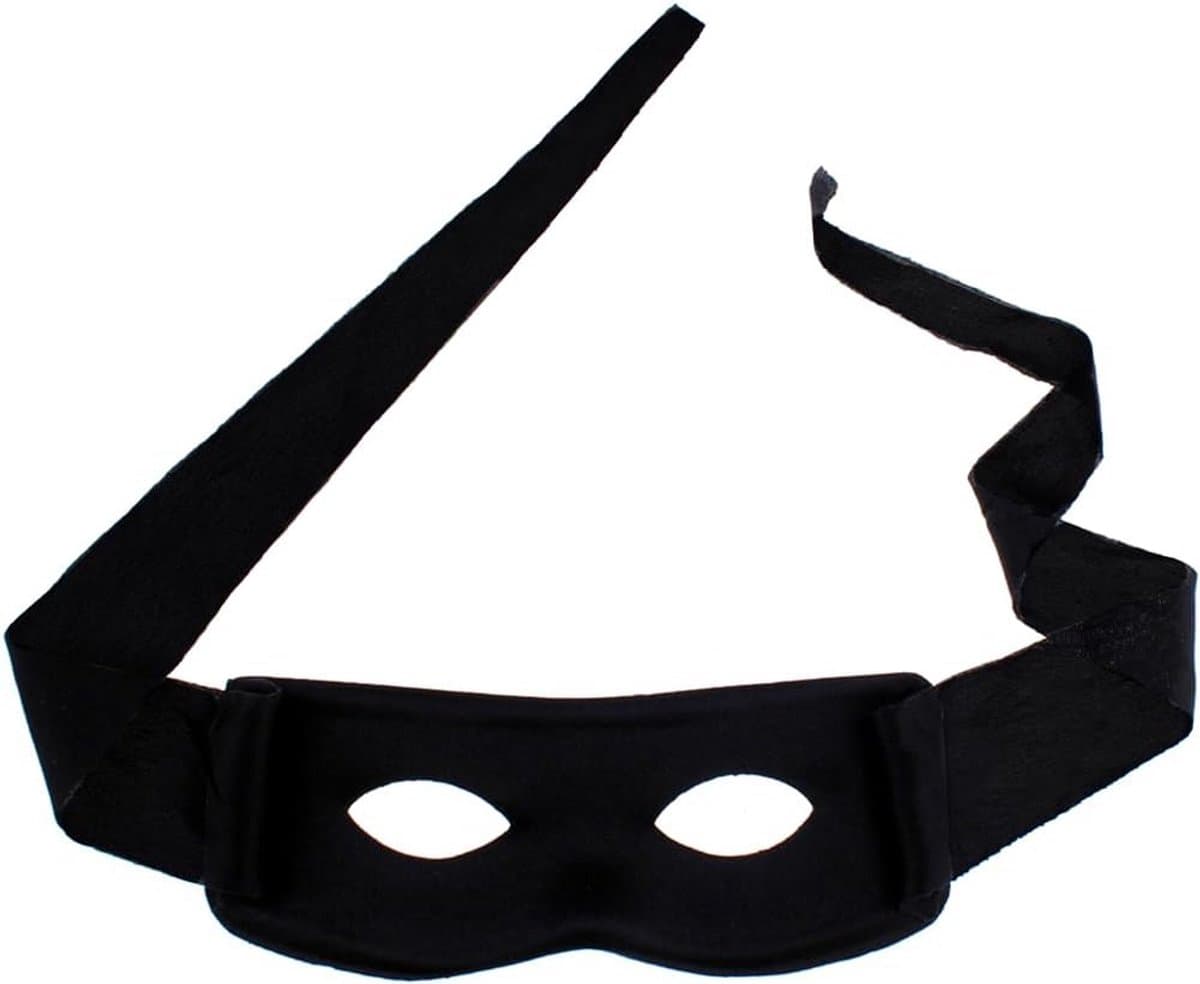 Zwart Oogmasker - Dief masker - Feestelijke Aankleding - Uniseks Volwassen - Niet gespecificeerd - Zwart — afbeelding 1