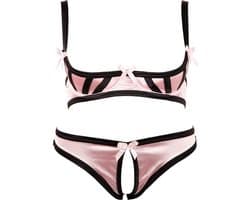 Roze BH set half open