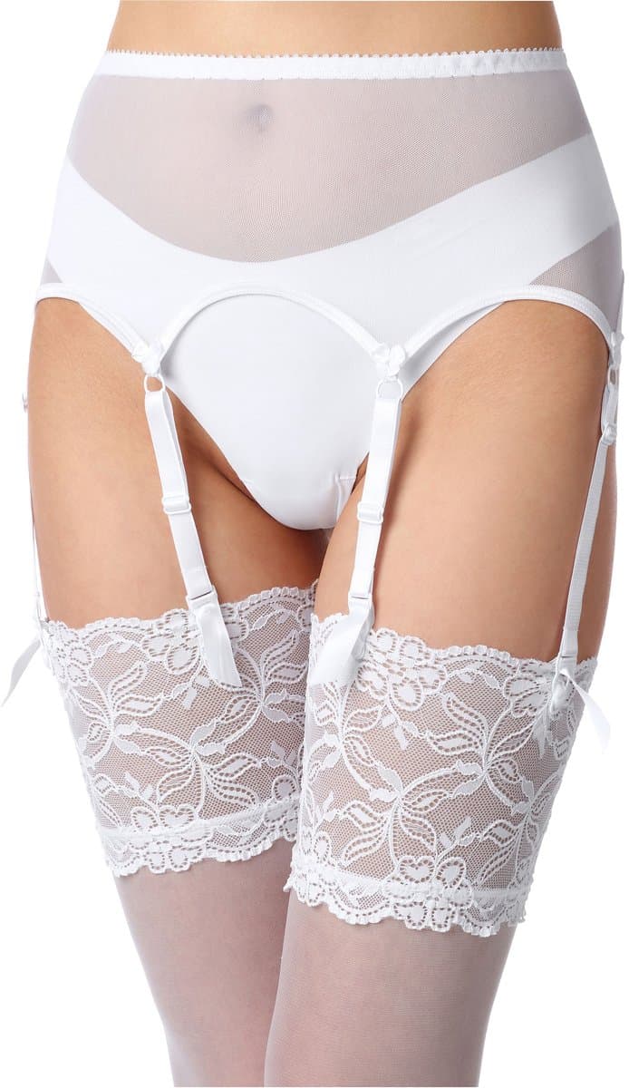 Merry Style Sierlijke Jarretel Gordel - Gordelbretels – Wit2 – M - MS-KS-912 — afbeelding 1