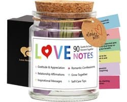Liefdesbriefjes Set - Romantische Notities - Relatie Versterken - 6 Thema's - 90 Stuks - Kleurrijk