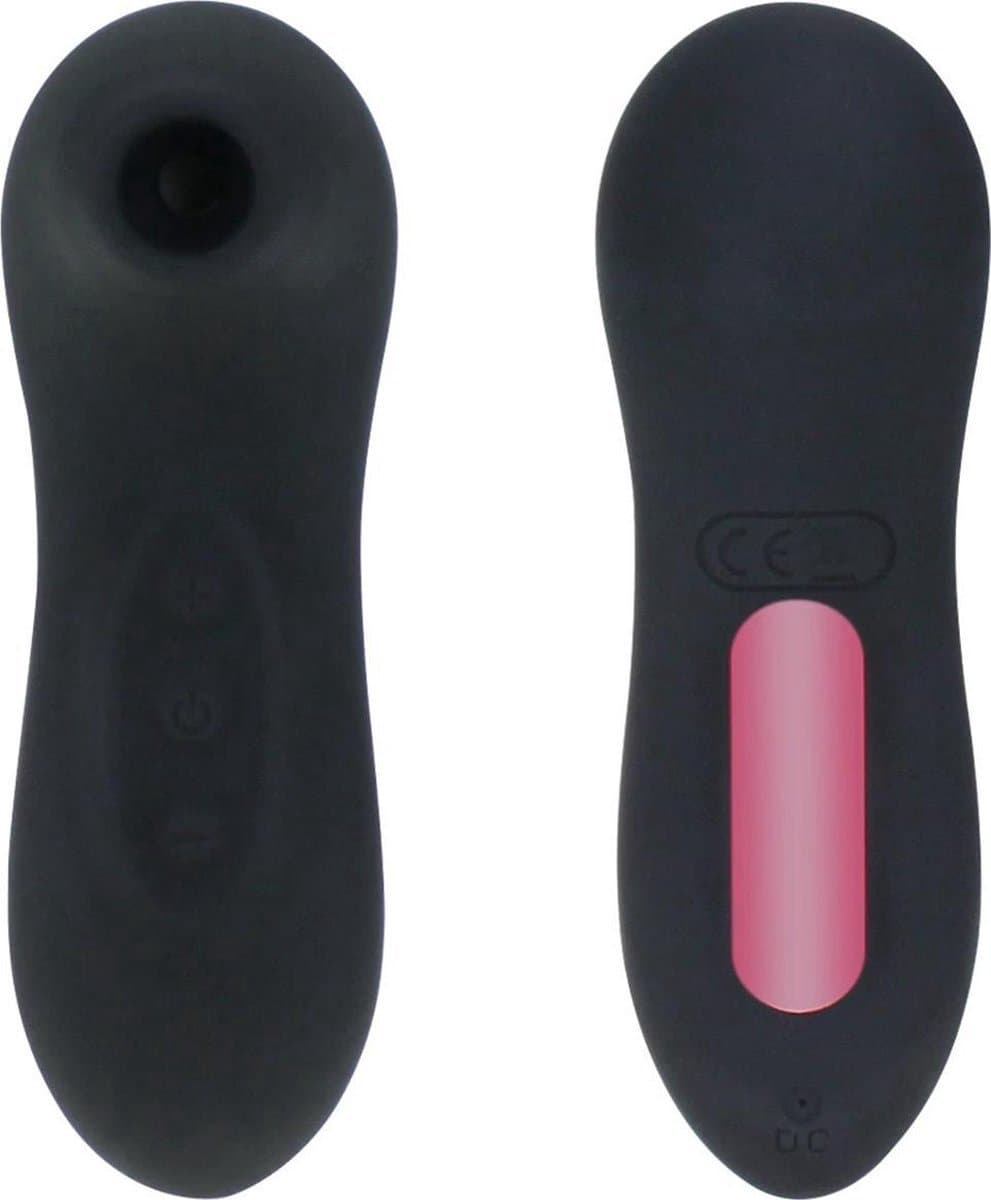 Mini Luchtdruk Stimulator – Discreet Reisformaat – Zacht Siliconen – Voor Vrouwen – Zwart — afbeelding 1