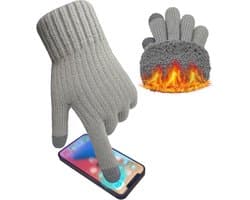 Handschoenen Mannen Wol Fleece Gevoerde Thermische Handschoenen Touch Screen Warm Gebreide Handschoenen Gift voor Running Ski Outdoor