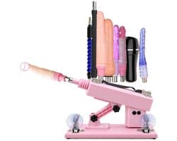 Premes - Sex Machine Pakket - Met 8 Opzetstukken - Inclusief Dildo's + Pocket Pussy - Seksspeeltjes Voor Mannen - Vrouwen - Neukmachine - Sexmachine - Man - Vrouw - Fuck Machine - Pocketpussy - Dildo Machine - Sex Toys - Seks Toys