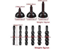 Chastity Cage met Urethral Plug en 5 Ringen