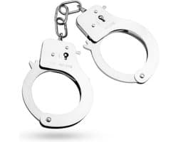 EasyToys - Metalen Handboeien - Bondagetouw - Handboeien Seks - BDSM - BDSM Toys - Rollenspel - Rollenspel Erotiek - Erotisch Spel - Zilver