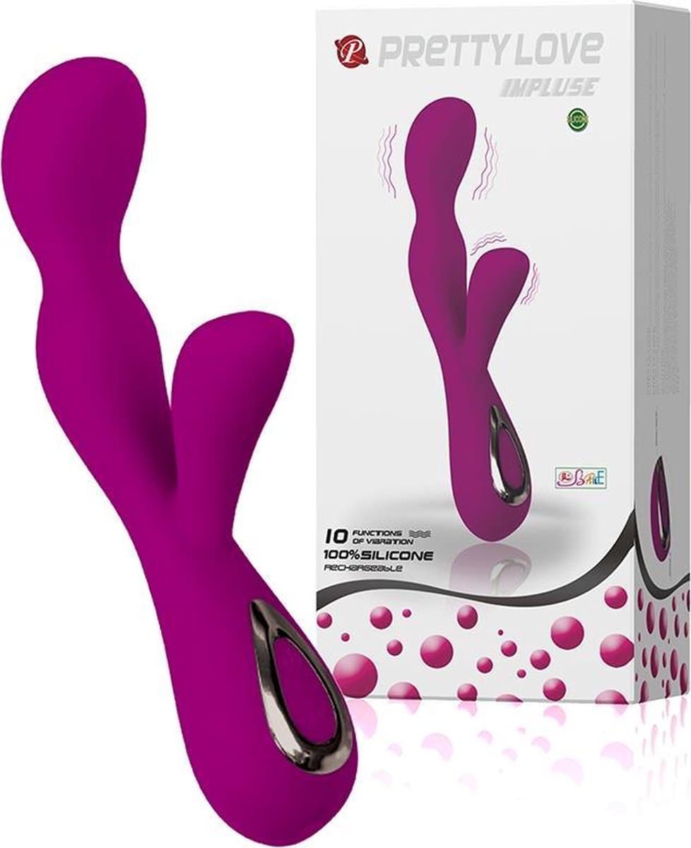 Pretty Love - Impulse vibrator met clitoris stimulator — afbeelding 1