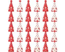 Kabouters Valentijnsdag Set - Miniatuur Figuurtjes Feestdagen - Romantische Sfeer Creëren - 30 Delige Set