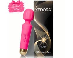 Xedôra® Auréa Pink Wand Massager - Vibrators voor Vrouwen - Krachtige Clitoris Stimulator - 20 Standen - Stil & Discreet - Sex Toys voor Vrouwen - Seksspeeltjes - Ideaal cadeau voor haar - Magic Wand -