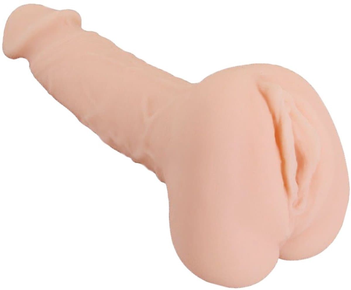 Kiotos - Masturbator & Dildo Pussy 2-in-1 - lichte huidskleur — afbeelding 1