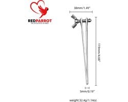 Verstelbare penis plug - RVS - 119MM - Urethrale dilator - Plasbuis