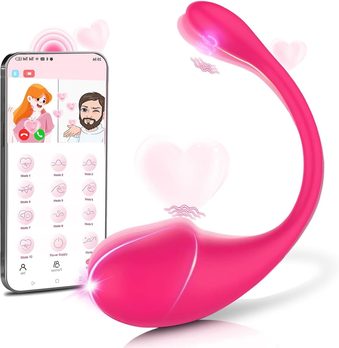 Lzwintrading Vibrators voor Vrouwen met App Control - Sex Toys voor Vrouwen Koppels - G Spot Bullet Vibrator met 10 Vibratie Standen- Clitoris Stimulator - Dildo Vibrator Realistisch - Seksspeeltjes - Erotiek - Vibrerend Ei - Anale Speeltjes — afbeelding 1