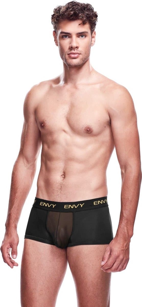 Envy Transparante Mesh Herenshort - Zwart — afbeelding 1