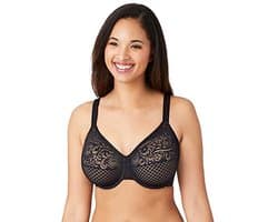 Vrouwen Minimizer Beha met Opaque Zwart Design en Liftende Cups