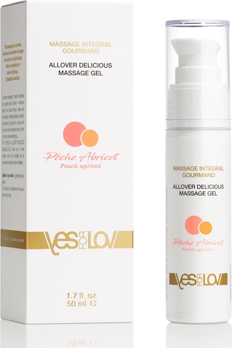 YESforLOV - Allover Delicious Massage Gel Perzik Abrikoos — afbeelding 1