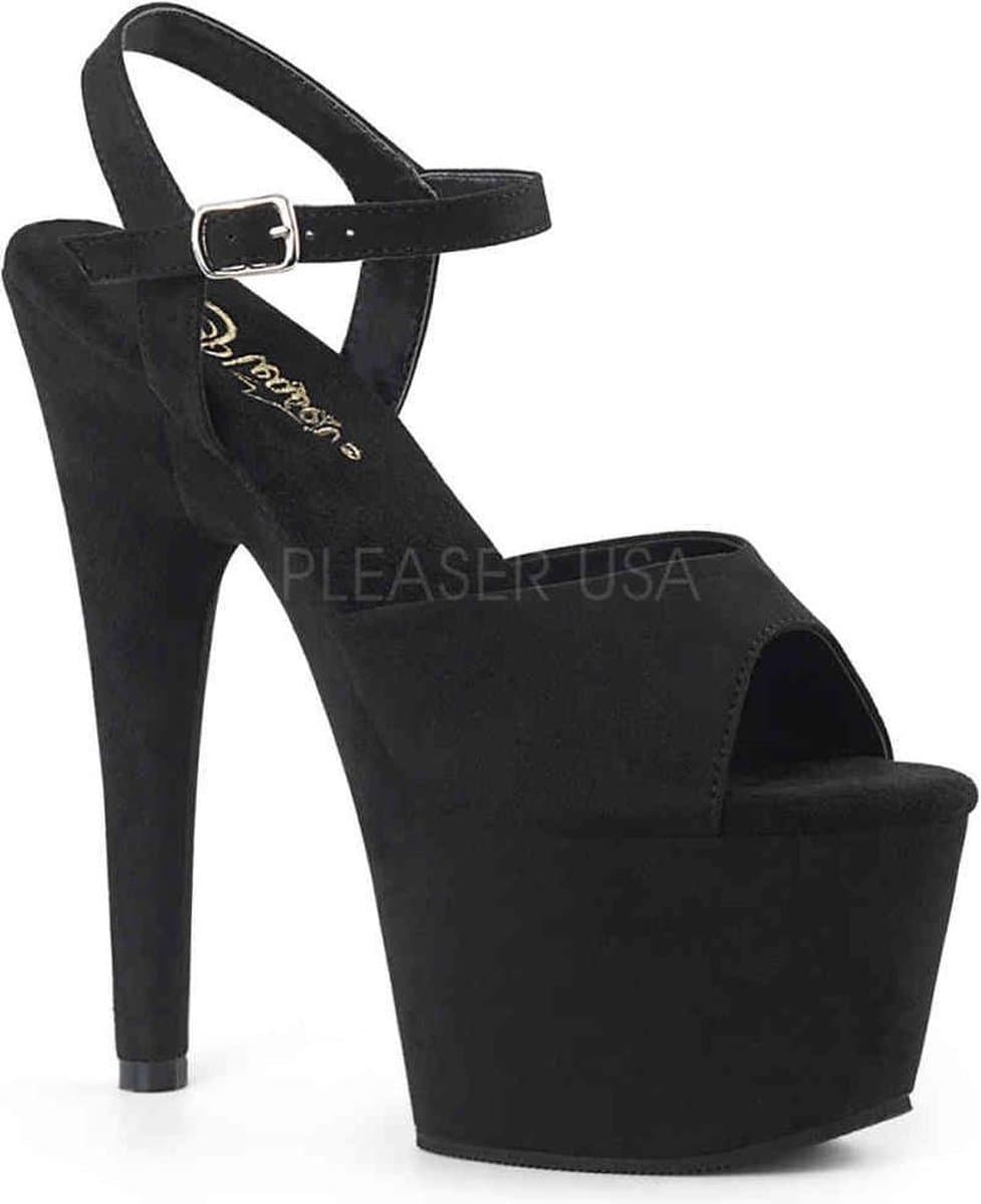 Pleaser Sandaal met enkelband -40 Shoes- ADORE-709FS Zwart — afbeelding 1