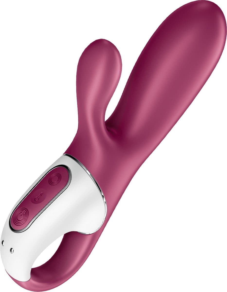Satisfyer, Bluetooth Rabbit, Hot Bunny, 17,5 cm, met app, met warmtefunctie, 2 motoren, gemaakt van siliconen — afbeelding 1
