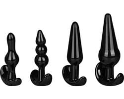 Anaalplug set van EIS, buttplug van huidvriendelijke siliconen 4 maten
