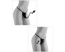 Pipedream - Crotchless Secret Gem +Size - Anal Toys Buttplugs Zwart