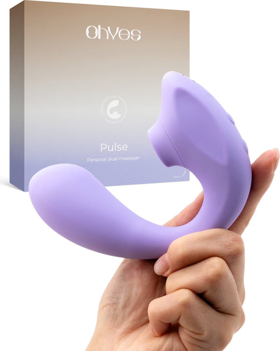 OHYES Pulse - Clitoris Stimulator & G Spot Vibrator - Luchtdruk Vibrators voor Vrouwen - Sex Toys voor Vrouwen - Lavendel — afbeelding 1