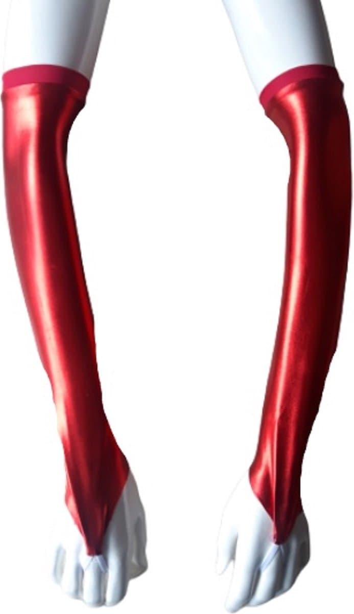 Sexy Handschoenen S/M lange lak handschoen Glans Shiny Lakleer valentijn Gogo dancing dans accessoiren lange vingerloze gloves — afbeelding 1