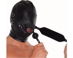 Bondage play - Hoofdmasker met afneembaar mondknevel