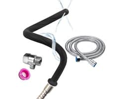 Flexibele Douche- en Enema Set met 4 Openingen, Comfortabele Siliconen Nozzle en 150 cm Slang voor Mannen en Vrouwen, Ideaal voor Hygiëne en Ontspanning