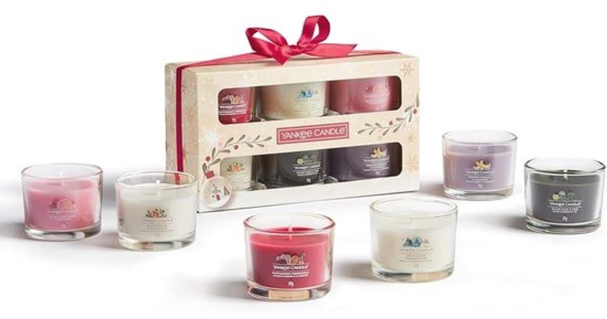 Giftset met 6 Geurende Stearin Kaarsen - Sneeuw Globe Wonderland Collectie - Perfecte Cadeaus voor Vrouwen — afbeelding 1
