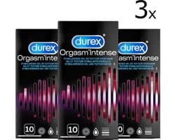 Durex Condooms Orgasm Intense 10st - 3 Stuks - Voordeelverpakking