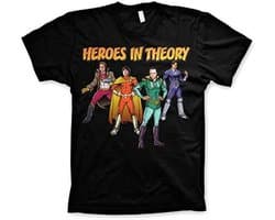 The Big Bang Theory Heroes In Theory T-shirt zwart
