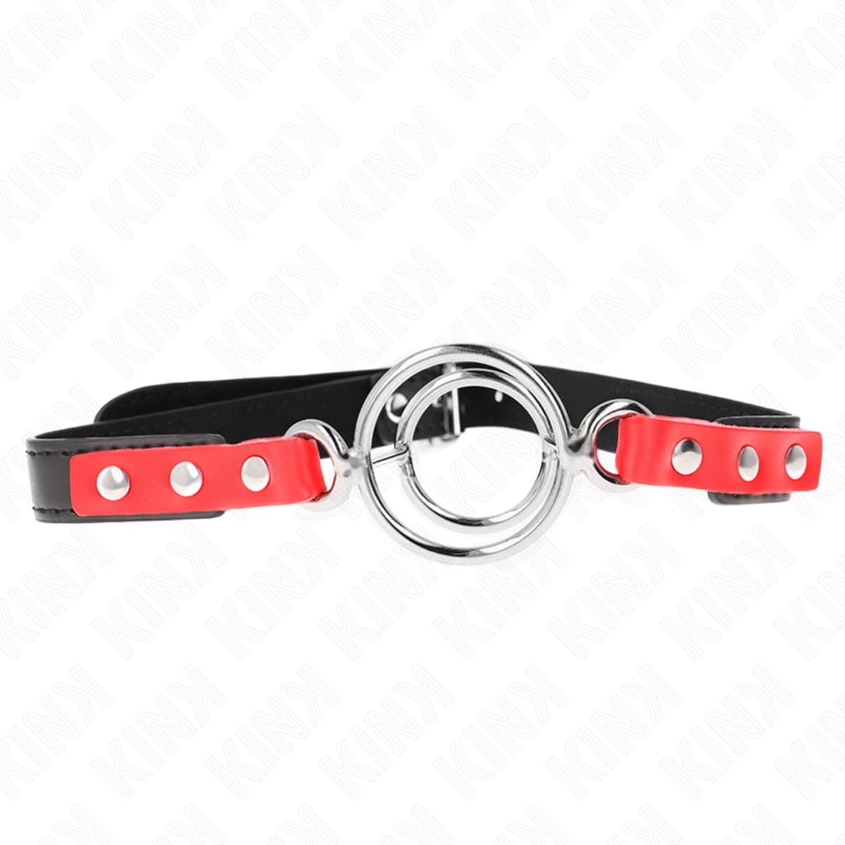 Kink - Gag With Multiple O-Rings 4 / 4.8 Cm Red 38 X 56 Cm — afbeelding 1