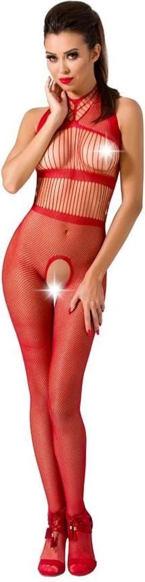 PASSION WOMAN BODYSTOCKINGS | Passion Woman Bs048 Bodystocking - Red One Size — afbeelding 1