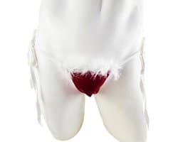 BamBella ® - string bongage - maat Onesize S M L XL XXL- Sexy slip erotische onderbroek valentijnsdag kerst rood groen doorzichtig rollenspel kleding voor mannen