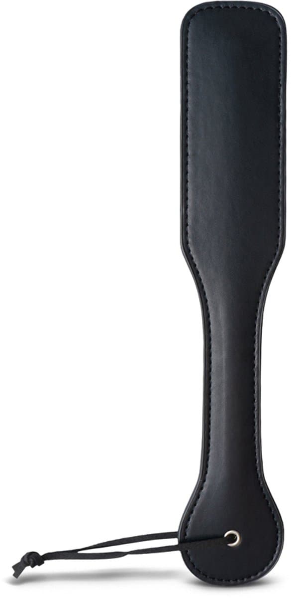 Zwarte BDSM Paddle – PU Leer – Stevig Spanking Accessoire voor Dominantie & Rollenspel — afbeelding 1