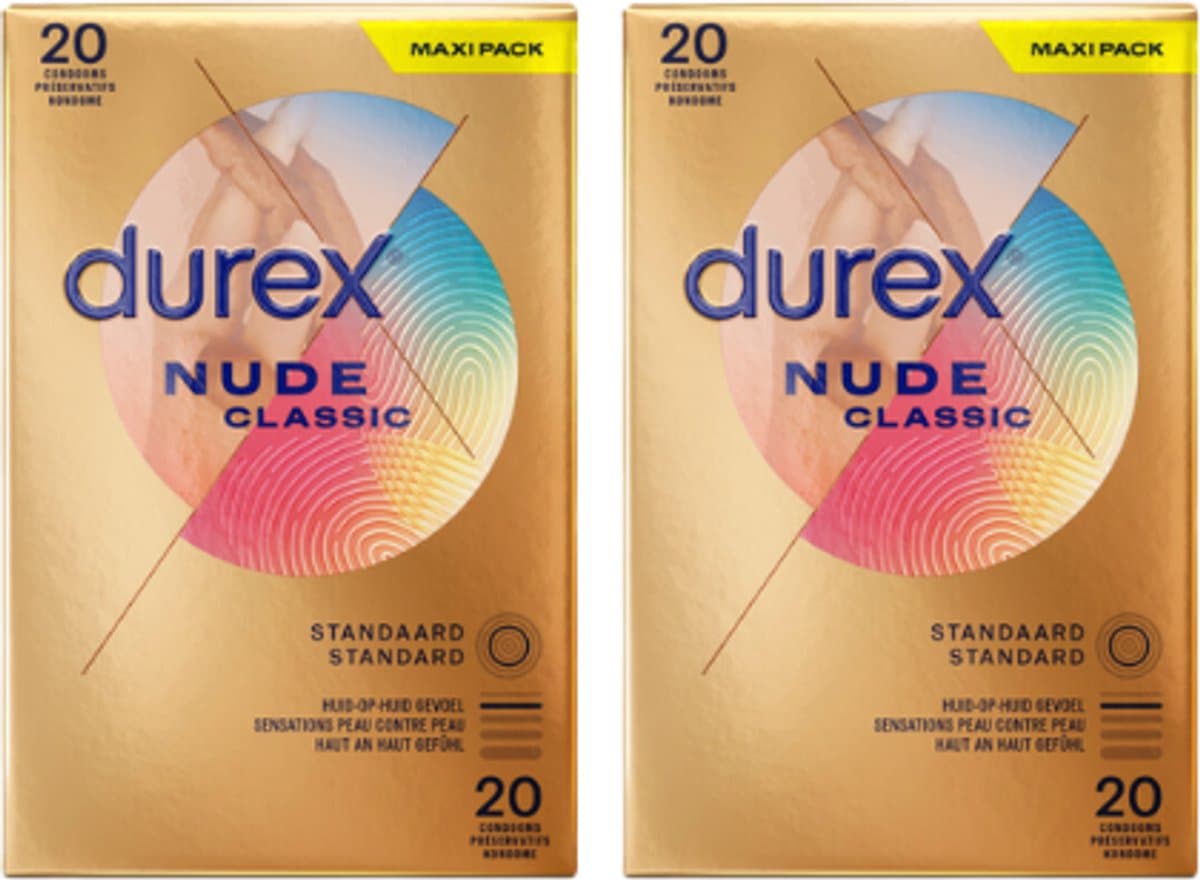 Durex Condooms Nude 20st - 2 Stuks - Voordeelverpakking — afbeelding 1